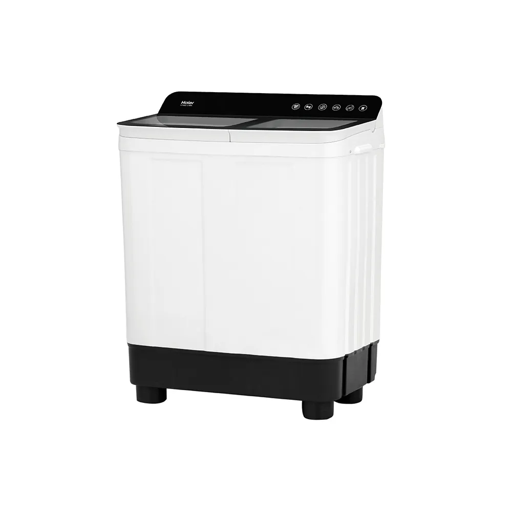 Haier Toughened Glass Lid 10 Kg  Semi Automatic Washing Machine HTW100-178BK